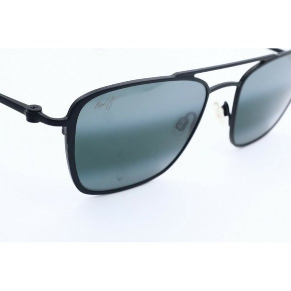 Maui Jim Ebb & Flow MJ 542-2M Black Sunglasses Gray Polarized Lenses 54mm (B) main image 4